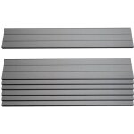 Hhg - jamais utilis] lot de 7 lattes pour brise - vue en wpc sarthe, planches brise - vent, env. 1m, ...