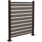 Hhg - alu clôture pour poubelles 946, élément de base cache - poubelle, aspect bois extensible 130x110x6cm, ... Hhg - alu clôture pour poubelles 946, élément de base cache - poubelle, aspect bois extensible 130x110x6cm, ...