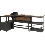 Jamais utilis] aluminium outdoor - kche 3 - pices hhg 810, cuisine extrieure jardin chariot de service ...