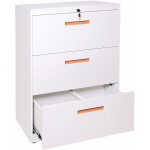 Hegele - armoire  dossiers suspendus hhg - 042, armoire de bureau a4 verrouillable, 103x76x46cm blanc ...
