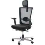 Hhg - jamais utilis] chaise de bureau merryfair forte, fauteuil de bureau, chaise pitovante, noir avec ...
