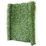 Hhg - jamais utilis] haie artificielle / brise vue pour balcon, aspect sapin, 300x150cm