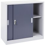 Hegele - meuble - classeur boston hhg - 588, placard en métal avec portes coulissantes, 90x90x45cm, anthracite ... Hegele - meuble - classeur boston hhg - 588, placard en métal avec portes coulissantes, 90x90x45cm, anthracite ...