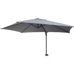 Hhg - parasol mural casoria, parasol dport pour le balcon, 3m, inclinable, gris