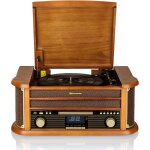 Roadstar - hif1993dbt platine vinyle vintage radio dab / dab + / fm, lecteur cd - mp3 cassette, bluetooth ... Roadstar - hif1993dbt platine vinyle vintage radio dab / dab + / fm, lecteur cd - mp3 cassette, bluetooth ...