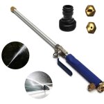 High pressure water nozzle spray gun water lance with 2 cleaning nozzles spray nozzles garden hose connector ...