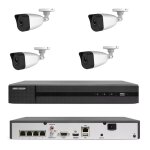 Kit de vidosurveillance poe 4 canaux nvr 2 mpx h265 cloud ip hikvision