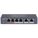 Hikvision - switch r�seau 4 ports poe 2 ports 10 / 100 mbps non g�r� ds - 3e0106p - e / m