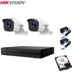 Hikvision video surveillance kit 2 cameras 2 mpx dvr 4 canaux hd 320 gb