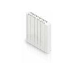 Hjm - radiateur lectrique  inertie fluide 1000 w alanis horizontal blanc