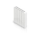Hjm - radiateur lectrique  inertie fluide 2000 w alanis horizontal blanc