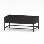 Hobag - table basse plateau relevable axel avec coffre bois et htre