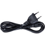 C�ble d'alimentation secteur type bipolaire 1, 2 m 230v - noir