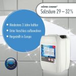 Hfer chemie gmbh - hfer chemie acide chlorhydrique 29 - 32% hfer chemie ern bidon de 20 kg 40 kg ...