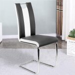 Hofuton lot de 6 chaise de salle � manger chaises de maison en forme de l pour cuisine / salle � manger ...