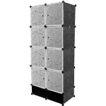 Hofuton armoires etag�res plastiques - penderie plastiques, meuble rangement modulables + 2 cubes chaussures, ...