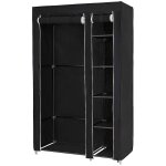 Hofuton armoire de rangement - dressing penderie en tissu intiss� - garderobe pliante xl avec 6 cases ...
