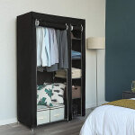 Wyctin ? armoire en tissu non - tiss� 172 x 105 x 43 cm ? 5 �tag�res ? housse avec fermeture �clair pour ...