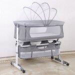 Hofuton berceau cododo b�b� 2 en 1 lit b�b� de voyage avec panier de rangement hauteur r�glable 70 - ...