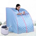Hofuton cabine de sauna vapeur sauna maison portable mobile hammam et sauna - bleu Hofuton cabine de sauna vapeur sauna maison portable mobile hammam et sauna - bleu