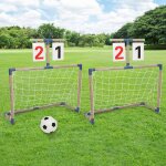 Hofuton cage de football lot de 2 buts de football et balle d'enfants jouet de sport pour extrieur intrieur ...