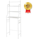 Wyctin - hofuton etagère de salle de bain, meuble de rangement au - dessus des toilettes wc avec 3 tablettes, ... Wyctin - hofuton etagère de salle de bain, meuble de rangement au - dessus des toilettes wc avec 3 tablettes, ...