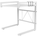 Hofuton meuble rangement cuisine Étagère multifonction pour micro ondes largeur réglable avec 3 crochets ... Hofuton meuble rangement cuisine Étagère multifonction pour micro ondes largeur réglable avec 3 crochets ...