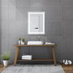 Hofuton miroir lumineux salle de bain led �clairage 60x80cm 24w �tanche lumi�re r�glable anti - bu�e ...