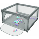Wyctin - hofuton parc pour bb 120x120x66cm avec 50 balles de jeu, parc avec maille respirante et fermeture ...