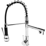 Hofuton robinet cuisine mitigeur avec douchette extractible moderne bec haut en laiton rotatif 360robinetteri ...