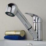 Hofuton robinet salle de bain avec douchette extractible mitigeur de lavabo 2 jets au choix robinetterie ...