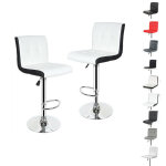 Hofuton tabouret de bar, lot de 2, chaise, hauteur r�glable, rev�tement en pu, rotatif sur 360�, avec ...