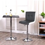 Hofuton tabouret de bar, lot de 4, chaise de bar, réglage en hauteur avec dossier, rotatif à 360 degrés, ... Hofuton tabouret de bar, lot de 4, chaise de bar, réglage en hauteur avec dossier, rotatif à 360 degrés, ...