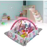 Wyctin - hofuton tapis de jeu bb avec arche de jeu, 5 en 1 tapis d'veil et parc bb, jouets ducatifs ...