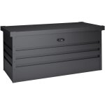 Coffre de rangement ext�rieur m�tal 450 l - epaisseur 0. 40mm plus r�sistant - couvercle � charni�re ...