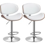 Homcom - lot de 2 tabourets de bar design contemporain hauteur d'assise réglable 62 - 82 cm pivotant ... Homcom - lot de 2 tabourets de bar design contemporain hauteur d'assise réglable 62 - 82 cm pivotant ...