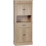 Homcom - buffet haut armoire de cuisine multi - rangement 2 placards 2 portes tiroir niche mdf panneaux ... Homcom - buffet haut armoire de cuisine multi - rangement 2 placards 2 portes tiroir niche mdf panneaux ...