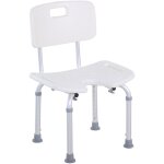 Chaise de douche siège de douche ergonomique hauteur assise réglable pieds antidérapants charge max. ... Chaise de douche siège de douche ergonomique hauteur assise réglable pieds antidérapants charge max. ...