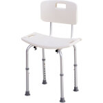 Chaise de douche si�ge de douche ergonomique hauteur r�glable pieds antid�rapants charge max. 136 kg ...