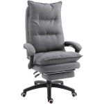 Homcom - fauteuil de bureau direction massant hauteur rglable dossier inclinable repose - pied intgr ...