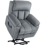 Homcom - fauteuil releveur massant chauffant inclinable - 8 points de massage - t�l�commande, pochette ...