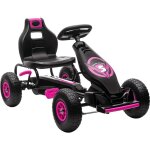 Homcom - kart � p�dales enfant go kart formule 1 racing super power 5 aileron avant pneus gonflables ...