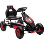 Homcom - kart � p�dales enfant go kart formule 1 racing super power 5 aileron avant pneus gonflables ...