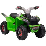 Homcom - quad lectrique enfant v. max. 2, 5 km / h 6 v vert