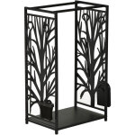 Serviteur de chemine arbre - porte bches - range bches multi accessoires tagre 46l x 29l x 70h cm ...
