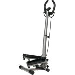 Homcom - stepper fitness avec guidon ergonomique réglable et écran lcd - bandes de résistance - gris ... Homcom - stepper fitness avec guidon ergonomique réglable et écran lcd - bandes de résistance - gris ...