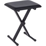 Homcom tabouret piano pliable, banc piano r�glable en hauteur de 37 � 47 cm, si�ge rembourr� en pu et ...