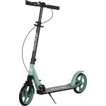Homcom trottinette pliable pour adultes + 14 ans avec guidon r�glable grandes roues de 20 cm amortisseur ...