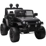 Homcom - voiture 4x4 lectrique enfant 2 moteurs 35 w 5 km / h max. tlcommande incluse effets lumineux ...