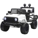 Homcom - voiture 4x4 lectrique enfant moteur 2 x 35 w 5 km / h max. tlcommande incluse effets lumineux ...